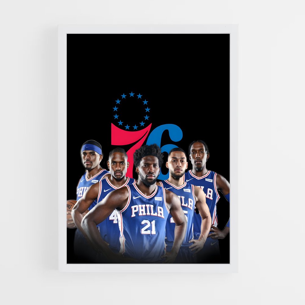 Poster Philadelphia ers – affiche Basketball (vue 3)